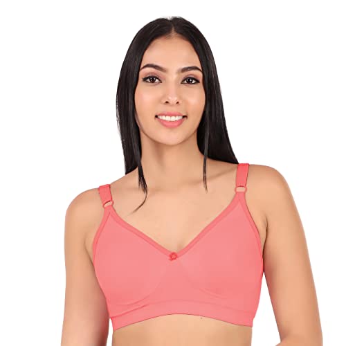 Image of Clothonics Womens Non-Padded Non-Wired Seamless Double Layered T-Shirt Bra
