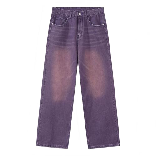 Men's Denim Jeans Retro Wide Leg Straight Leg Loose Casual Weekend Daily Commuting Pants for Men3