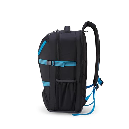 Image of American Tourister Magna Pace | 40 Ltrs | 2 Compartments | Bottle Pocket | Ergonomic Padded Back Panel & Shoulder Straps | Outdoor Laptop Backpack | 1 Year International Warranty | Black