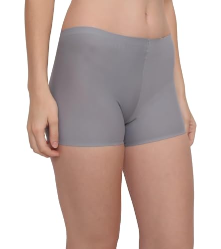 Image of LOURYN KOULYN Women's Ice Silk Seamless Boyshort Panty, (Pack of 3 Panty)