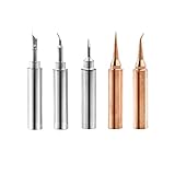 HJTYQS 5Pcs/Set Lead-Free Soldering Iron Tips Set for Soldering Rework Welding Tip 936 Soldering Station Welding Accessories Tools