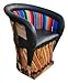 Equipal Forniture Traditional Mexican Equipal Chair Black Color Zarape Handmade, Artisan in Mexico Equipales San José Original Skin Ideal for your Home, Bar, Restaurant, Office, Hotel