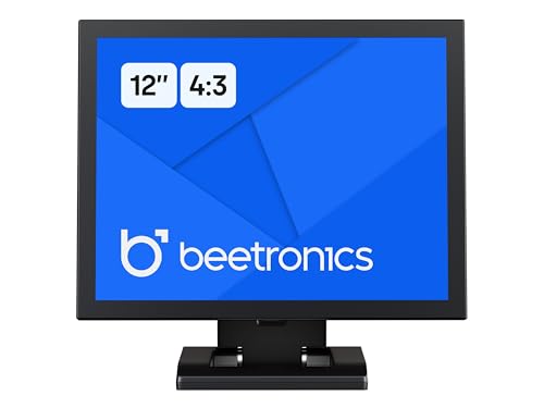 Image of Beetronics 12-Inch Full HD IPS Monitor - Professional Industrial-Grade Display | HDMI, VGA, BNC, RCA Inputs | Durable Metal Housing, Matte Screen, 4:3 Aspect Ratio, Wide Viewing Angle - 12VG7M