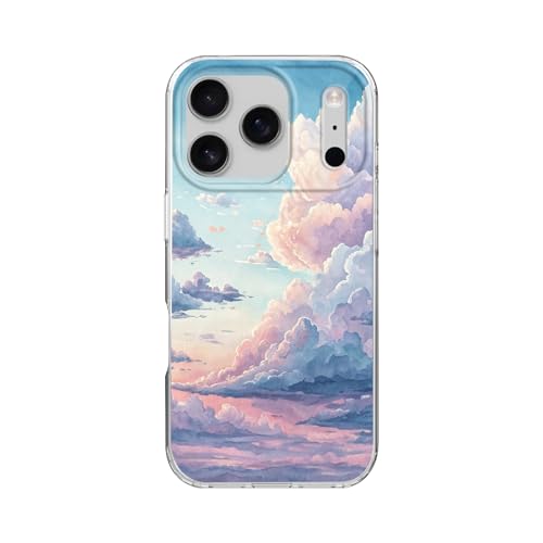Blingy's for iPhone 17 Pro P[XA_Ƃ킢 p^[ i R i fUC \tg TPU یP[X 6.3C` (Cloudy Skies)