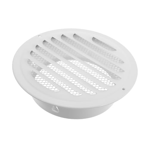 HOMSFOU Grille d'aération de cuisine en acier inoxydable à tête plate pour une circulation d'air optimale, design élégant et protection durable contre le vent et la pluie pour une utilisation en