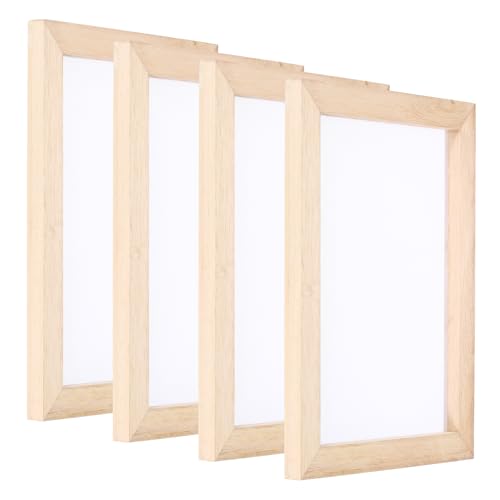 Patikil A5 Holz Papierschöpfsieb 4er Set