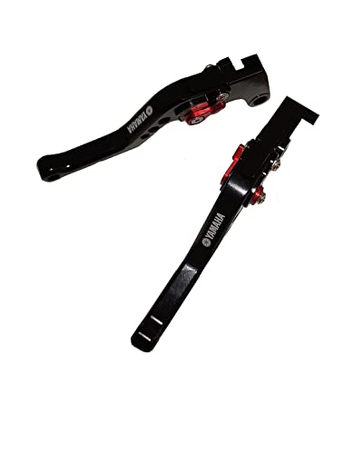 Manette Leiver d'embrayage et de frein réglables avec logo pour Yamaha YZF-R6 (1999-2004) YZF-R1 (2002-2003) court Cover