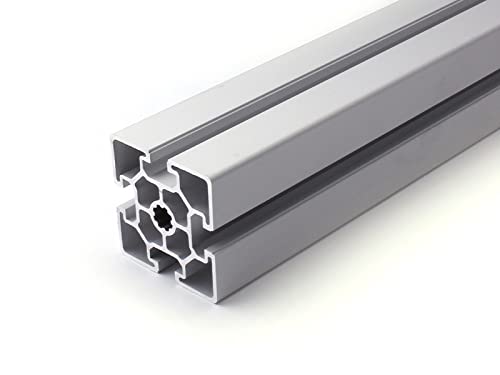 Profil aluminiowy 60 x 60 L typ B rowek 10 (lekki), srebrny eloksalowany. Profil aluminiowy profil monta?owy profil systemowy 2000 mm