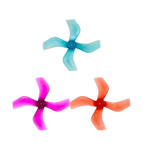 Hélices de 40mm en formato de 3 palas con eje central de 1.5mm para micro drones 5