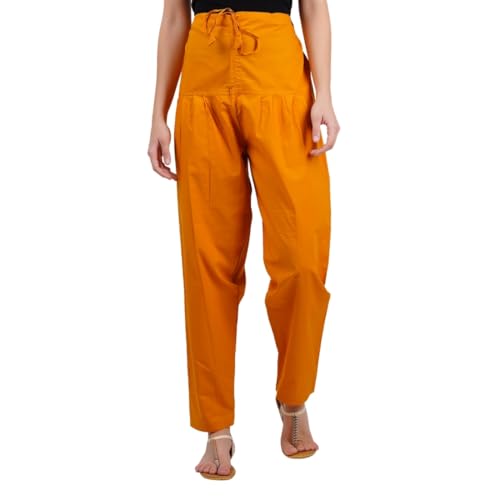 Image of Happy Bunny Salwar Pant - Modern Style Pure Cotton for Women - Ethnic Semi Patiala Trouser - Office,Home - All Day Comfort Wear with Drawstring