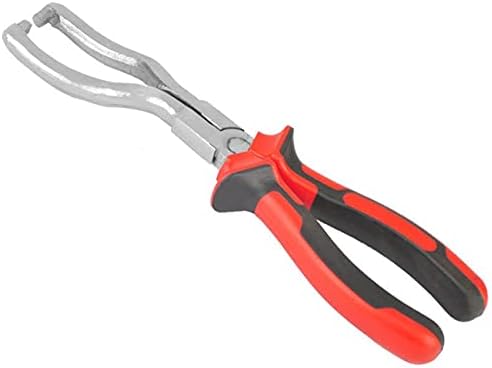 Szliyands Fuel Line Clip Removal Pliers, Stainless Steel Rubber Grip Fuel Line Petrol Clip Pipe Plier Hose Release Disconnect Removal Pliers Tool