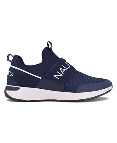 Image of Nautica Men's Slip-On Sneakers - Casual Fashion Shoes for Walking, in Medium & Wide Widths