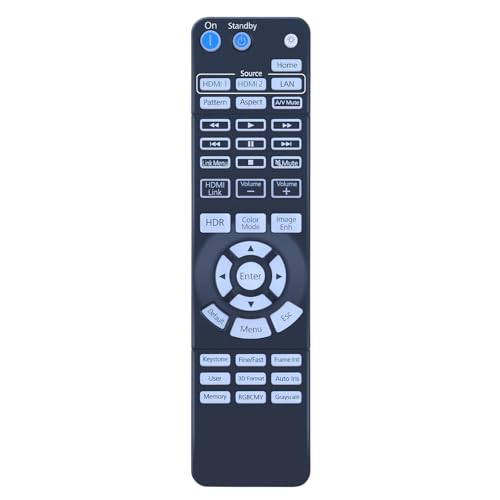  CLVIZCXOM Telecomando adatto per Epson EH-TW7000 EH-TW7100 4K PRO-UHD proiettore Home Cinema 3800, 3200, 3810, H959A