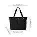 Menolana Tennis Tote Bag with Shoe Compartment Wet and Nylon Tennis Carry Handbag Spacious for Shoes Sports Sweatshirt Gym, Black