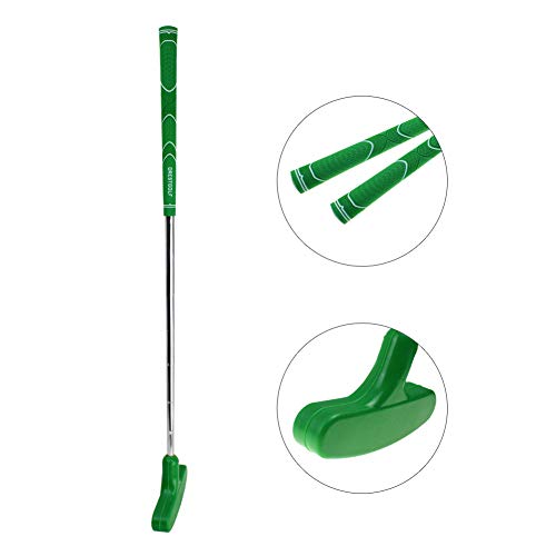 Crestgolf Mini Rubber Golf Putters (Green, 35inch)