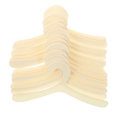 VICASKY 20Pcs Dog Clothing Hangers Plastic Pet Apparel Racks for Organized Drying and Storage Arc Prevent Deformation for Pet Owners and