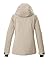 killtec Damen Skijacke/Funktionsjacke mit abzippbarer Kapuze und Schneefang KSW 35 WMN SKI JCKT, hell taupe, 38, 43419-000