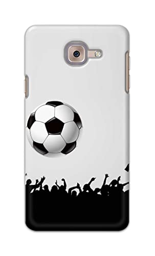 Image of Printed Hard Back Cover Case for Samsung Galaxy J7 Max Back Cover (Football Icon) -702