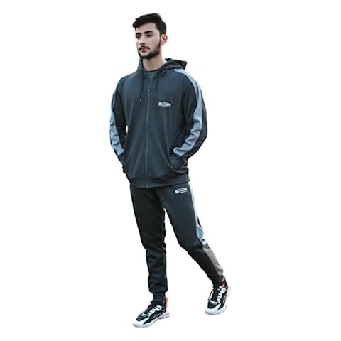 Qollection Fashion Tracksuit with Zipped Hoodie Cover
