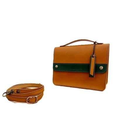 本革裁縫セット ナチュラルリーフ103(キャメル×グリーン)
