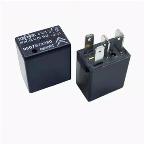 Relais 871H-1A-V-D1 M53 12V 30A 4 broches pour circuit automobile - Lot de 10 PCS