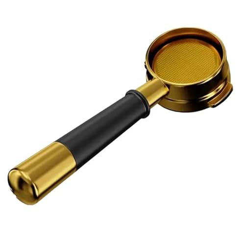 Portafiltro sin fondo de 58 mm, compatible con LaMarzocco, E61, accesorio para máquina de café espresso con mango de metal, accesorios de café ABLI