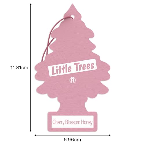 Image of LITTLE Air Fresheners Car Air Freshener. Hanging Tree Provides Long Lasting Scent for Auto or Home. Cherry Blossom, 24 Air Fresheners (Pack of 6)
