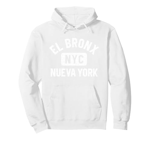 El Bronx NYC Gym Style White Hoodie XX-Large