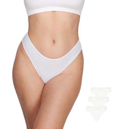 Image of Magneticfit Women's Low Rise Thong | 3 Pack, Soft Stretch Fabric, 100% Cotton Lining, Tagless Comfort, No Cut Finishing, Sexy Underwear, Panties