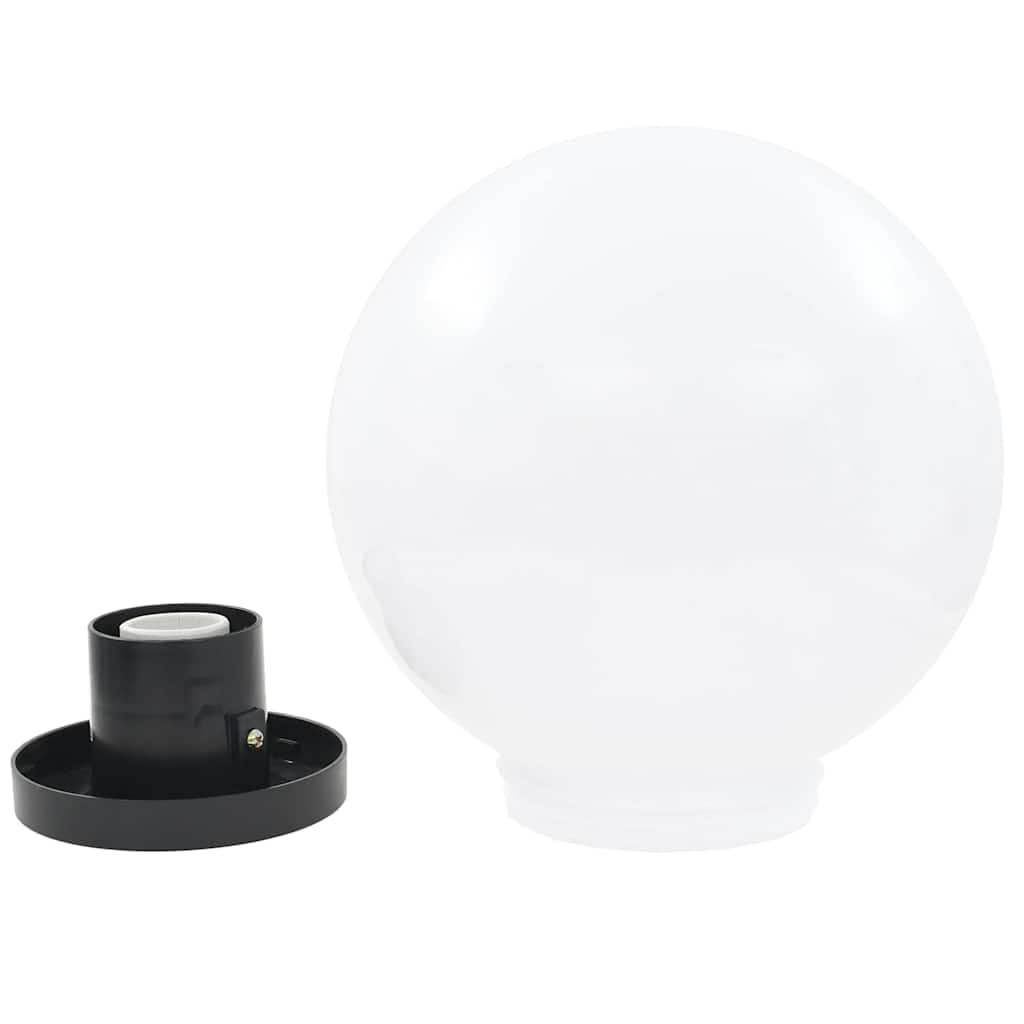 vidaXL 4X Lámparas de Bola LED Esféricas Iluminación Jardín Terraza Decorativa para Senderos Patios Balcones Ajustables Útiles Automáticas PMMA 25cm