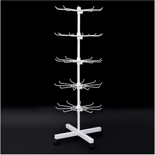 Organizador de joyas giratorio con estantes ajustables para aretes, collares, pulseras