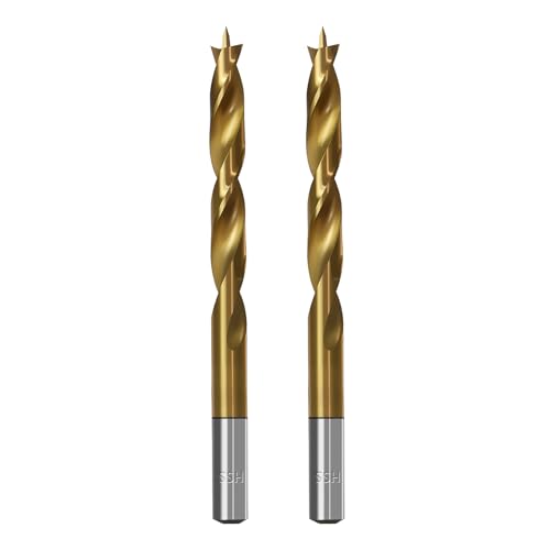 Brad Point Wood Drill Bits for Woodworking, 8mm (5/16") Dia