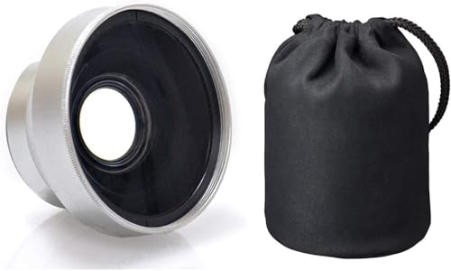 0.5X High Grade (Chrome) Wide Angle Conversion Lens (30.5mm) for JVC Everio GZ-HD320 & GZ-HD320B