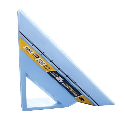 Crowne Tools CaliBro Square Patented Tile Trim & Jolly Cutting Guide Carpenter Tile Tool ABS Plastic Blue