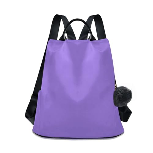 Sac à dos violet moyen pour femme tendance avec poches multiples
