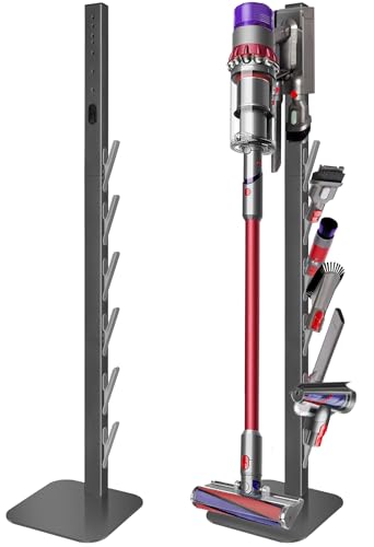 Haturi Vacuum Stand for Dyson Gen5 V15 V12 V11 V10 V8 V7 V6, Hidden Power Cord Design Standing Dock...