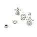 Rohl A2760XMPN Verona 5 Hole Bidet Faucet Polished Nickel Cross