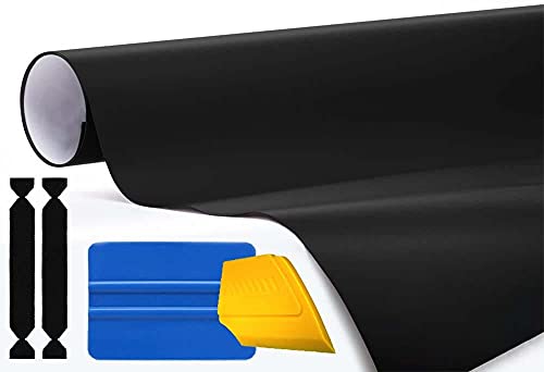 Image of 3M Automotive Vinyl Wrap Roll (Satin Black, 1ft x 5ft)