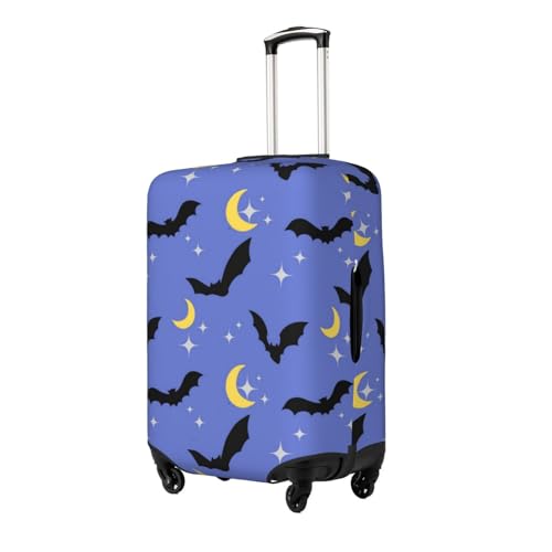 Halloween Bat Moon Star Night Sky Luggage Cover Protector Elastic Washable Anti-Scratch Suitcase Covers With Zipper Closure For Luggage 18-32 Inch X-Large2