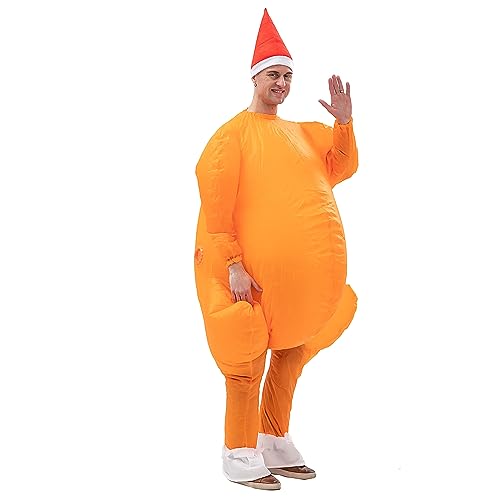 Arokibui Inflatable Turkey Costume Blow up Chicken Costume Halloween Thanksgiving Festival Suit Cosplay Party Christmas Suit - Image 2