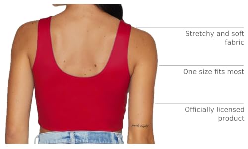 Image of Lojobands Women's College Gameday Outfit Tank Top Tailgate Crop Top One Size Fits Most