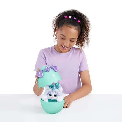 Rainbocorns Puppycorn Bow Surprise, Puppycorn Series 3, Rufus the Husky - Collectible Plush - 5 Layers of Surprises, Peel and Reveal Heart, Stickers, Slime, Ages 3+ (Husky)