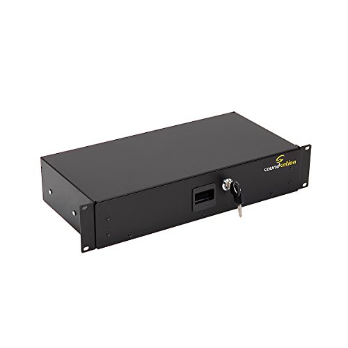 Soundsation SRD100-2U Lock 2U - Cajón rack de 19 pulgadas con cerradura Cover