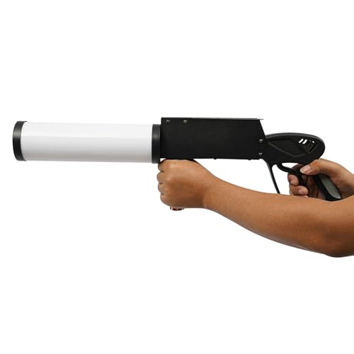 LED CO2 Fog Smoke Machine, Handheld LED CO2 Cannon Gun RGB Fog Jet Machine DJ Effects Fogger Smoke Gun for Halloween Stage Nightclub Concert Live Party