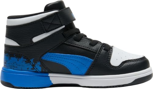 Image of PUMA Kids' Rebound Layup Mid Hook and Loop Sneakers