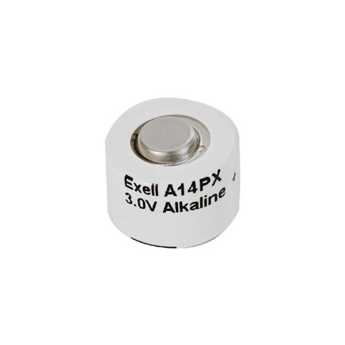 Exell Battery A14PX 3-Volt Alkaline Battery (White)