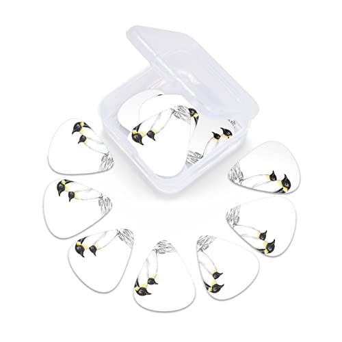 Lot de 12 médiators fins et épais dessinés à la main pour guitares acoustiques électriques et acoustiques Motif pingouins - Les Beatles, Paul McCartney, John Lennon, RIngo Starr, George Harrison Lot de 12 médiators fins et épais dessinés à la main pour guitares acoustiques électriques et acoustiques Motif pingouins – Image 7