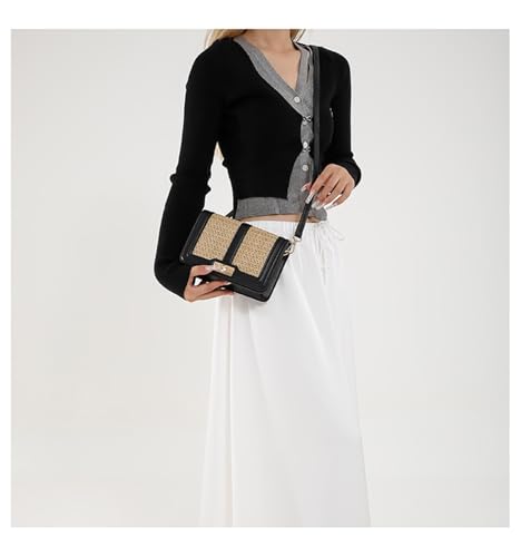 Straw Purses for Women Small Crossbody Bags with Adjustable Strap Summer Purse Beach Bag Rattan Bag Wicker Purses3