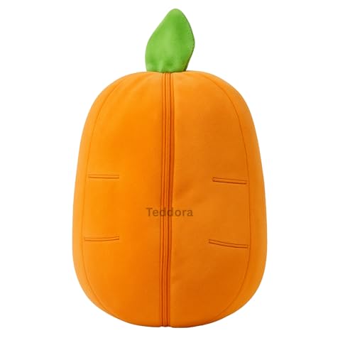 Image of Rabbit with Chain Reversible Carrot Bunny Orange Soft Toy for Girls Boys Kids, Zipper Animal Stuffed Baby Teddy Gift Birthday, 25 cm