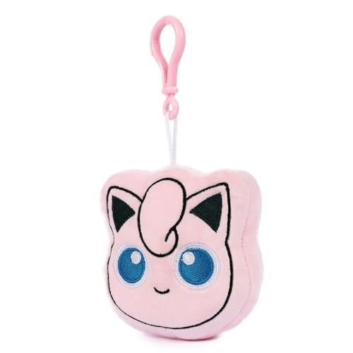 Image of Mirada Pokemon Jigglypuff Bagclip Soft Plush Toy - 12cm | Official Licensed Stuffed Keychain for Kids & Fans | Cute & Lightweight | Ideal Gift for Birthday /Christmas /Diwali